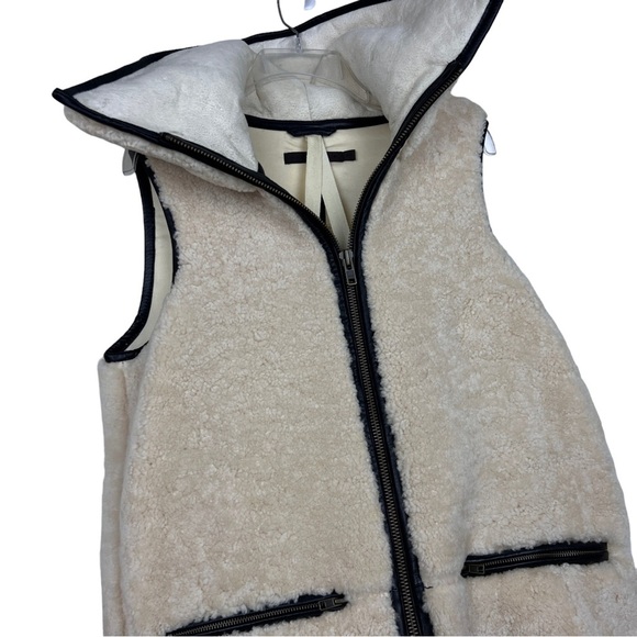 Nicholas K Rare Himalaya Genuine Shearling Sleeveless Coat - Picture 4 of 12